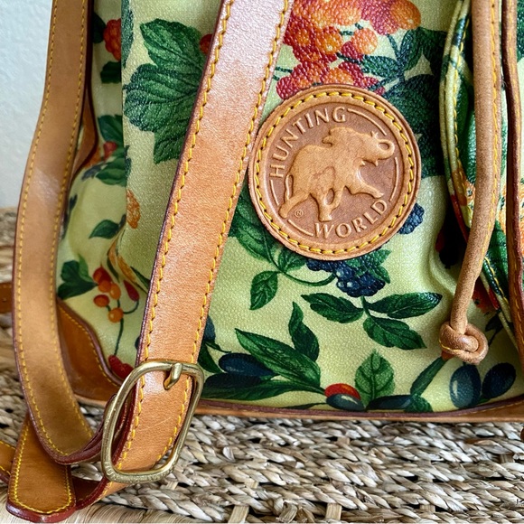 Vtg Hunting World Shoulder Bucket Bag - Picture 7 of 15
